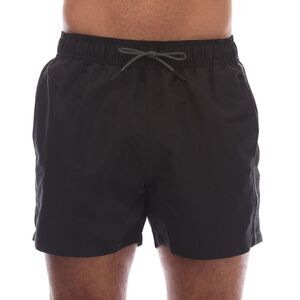 Emporio Armani Mens Logo Taped Swim Shorts / Black